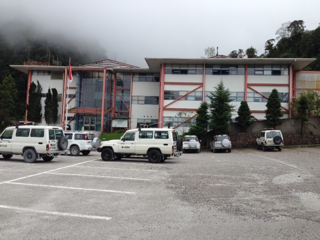 This is a picture of Chris's office building.  Even though it's located in town, his responsibilities take him from the rim of the open pit mine (14,500 feet above sea level) to the bowels of the underground mine (6-7 miles inside the mountain), and everywhere in-between.