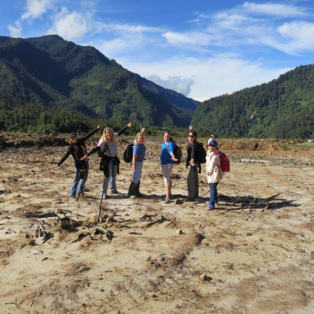  on the landing strip that is in the process of being excavated.  A blessing ceremony, including company officials and the Papuan community, took place just a few days before we arrived.  