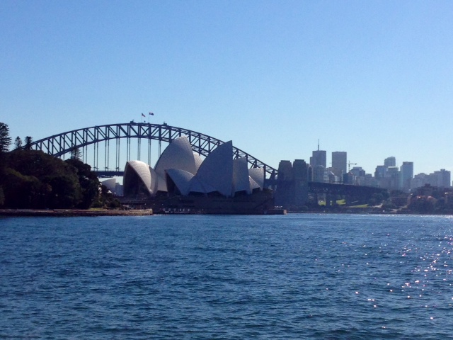 Sydney's city jewels, dominating the bay.