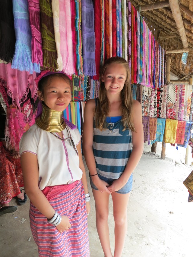 Ally with longneck woman.