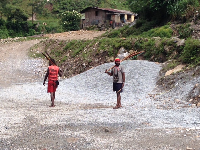 men with bows and arrows