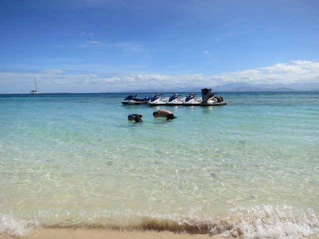 Snorkeling during an island break