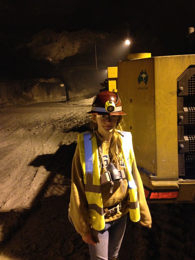 Another picture of Ally near the loader.