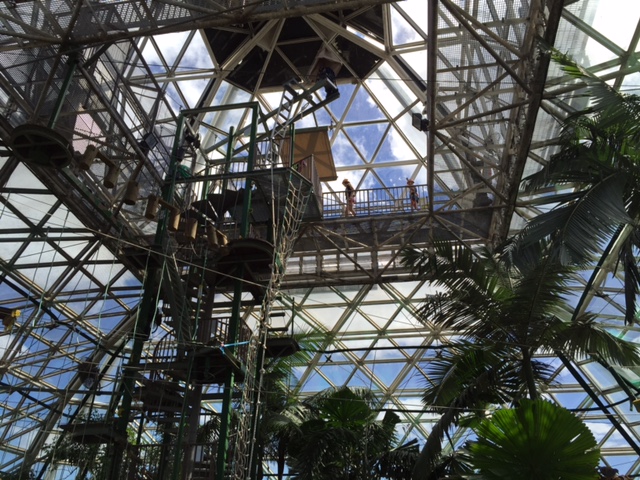 Ally and Kylee walking towards the drop. To watch a video of them, visit our sister site, 4693milesfromhomethe